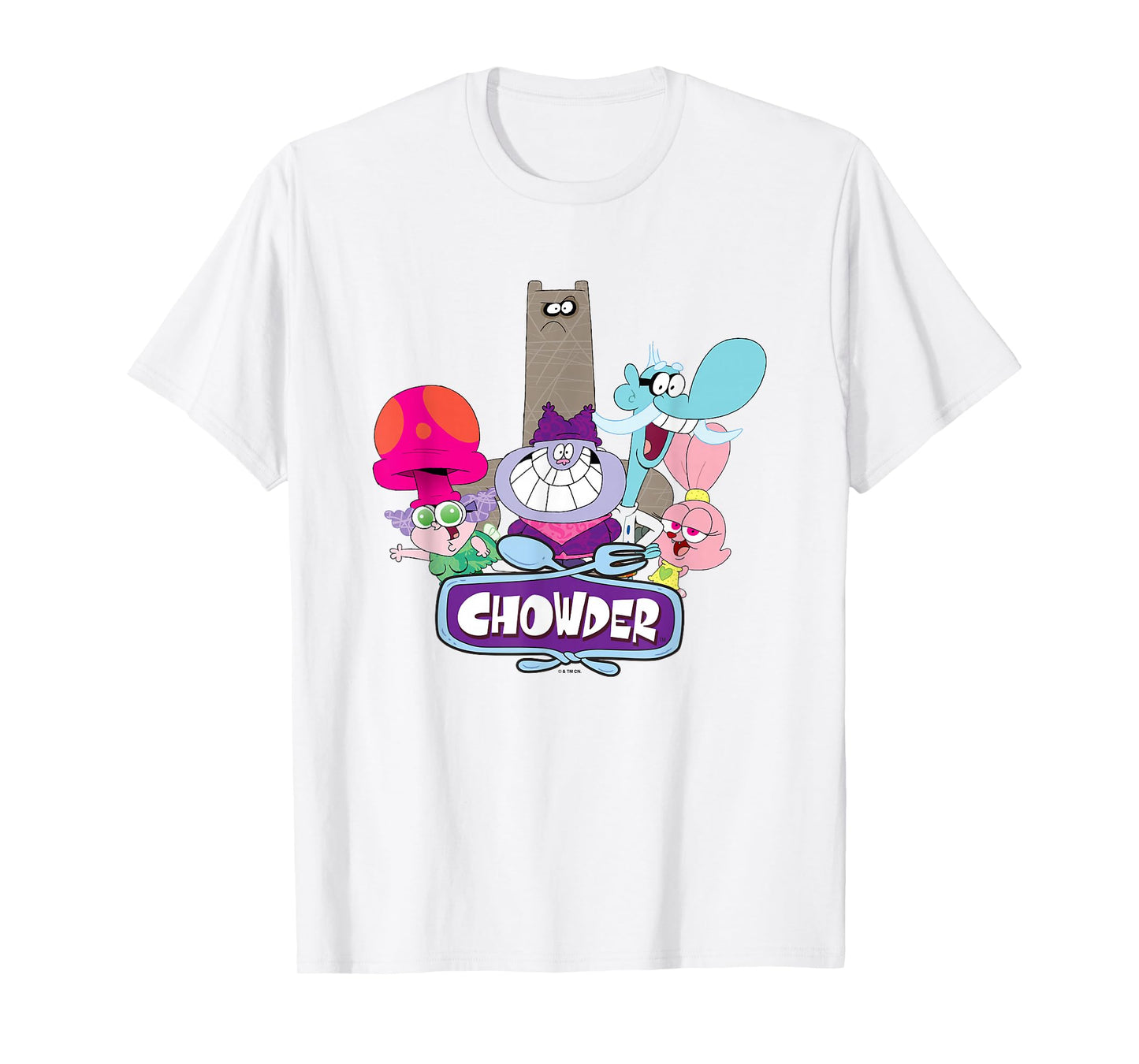 Chowder Main Characters Group Shot Logo T-Shirt