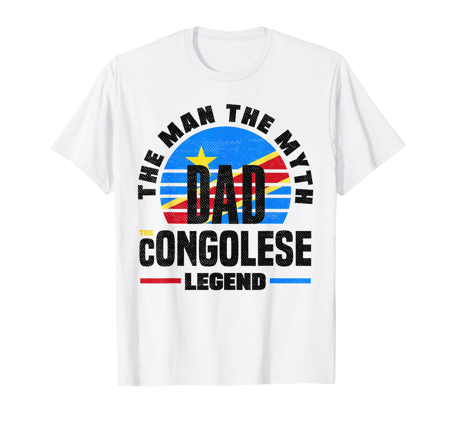 Congolese DR Congo Congolese Flag Fathers Day T-Shirt