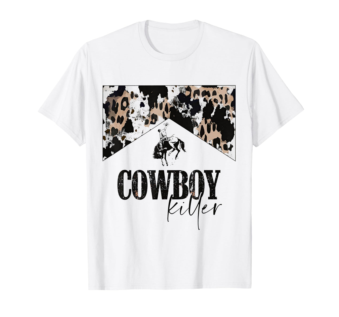 Cowboy Killer Western leopard country cowgirl vintage woman T-Shirt