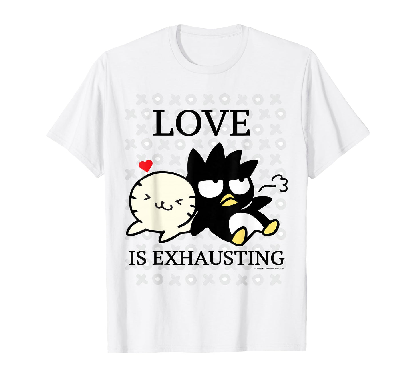 Badtz - Maru "Love is Exhausting" Valentine Shirt T-Shirt