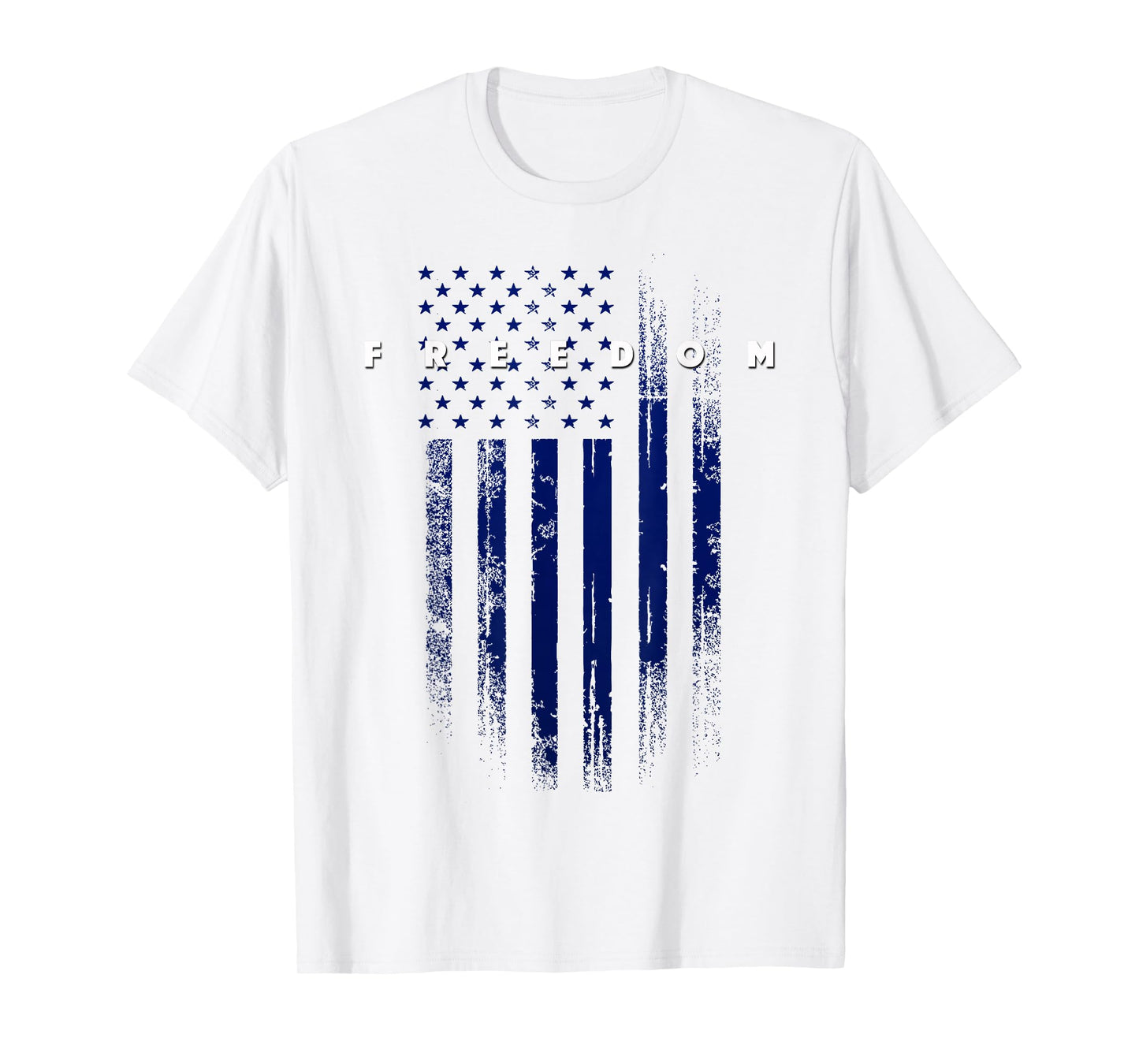 USA Patriotic Pride Grunge American Flag Freedom T-Shirt