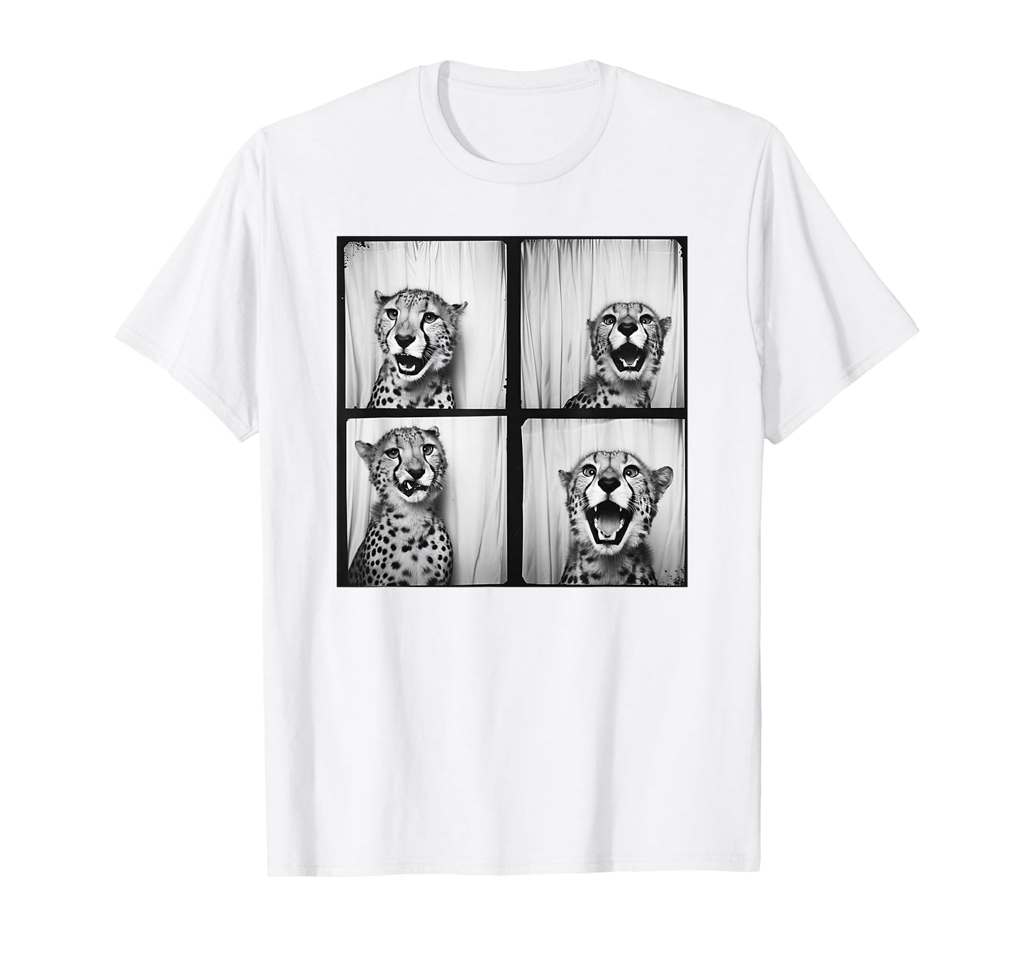 African Cheetah Zoo Photobooth Quirky Funny Safari Animal T-Shirt