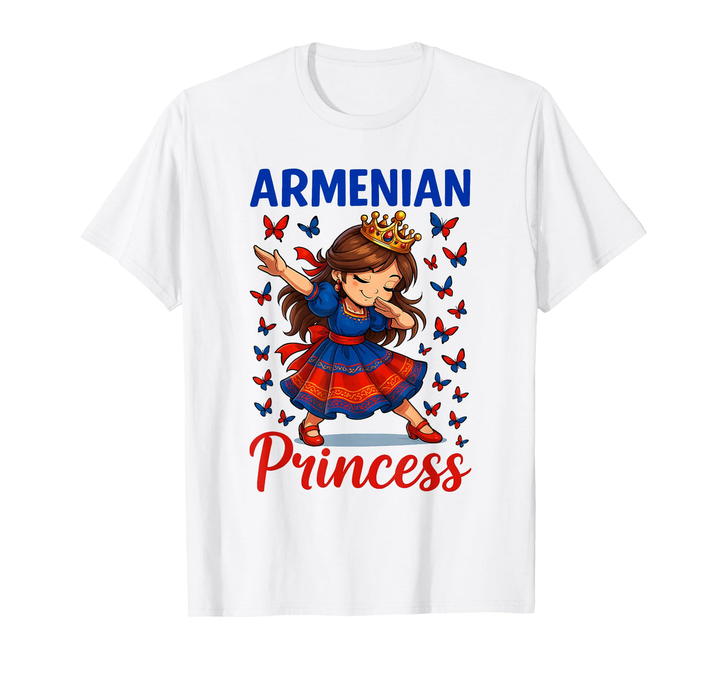 Armenian Princess Dabbing Girl Cultural Dress Souvenir Kids T-Shirt