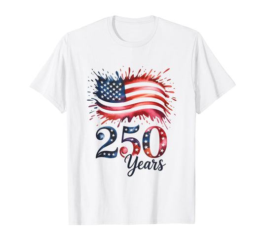 250 Years 1776-2026 250th Birthday T-Shirt