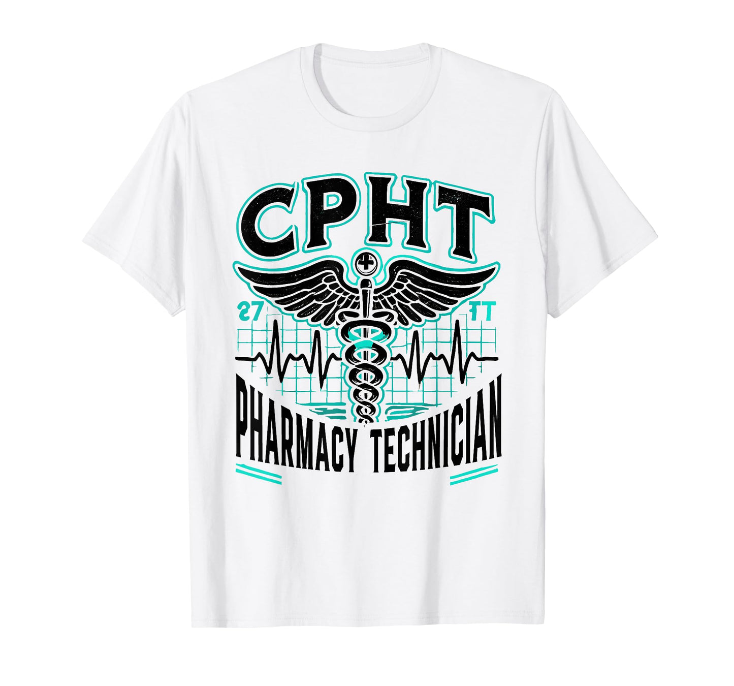 CPHT Pharmacy Technician Pharmacist Heartbeat T-Shirt