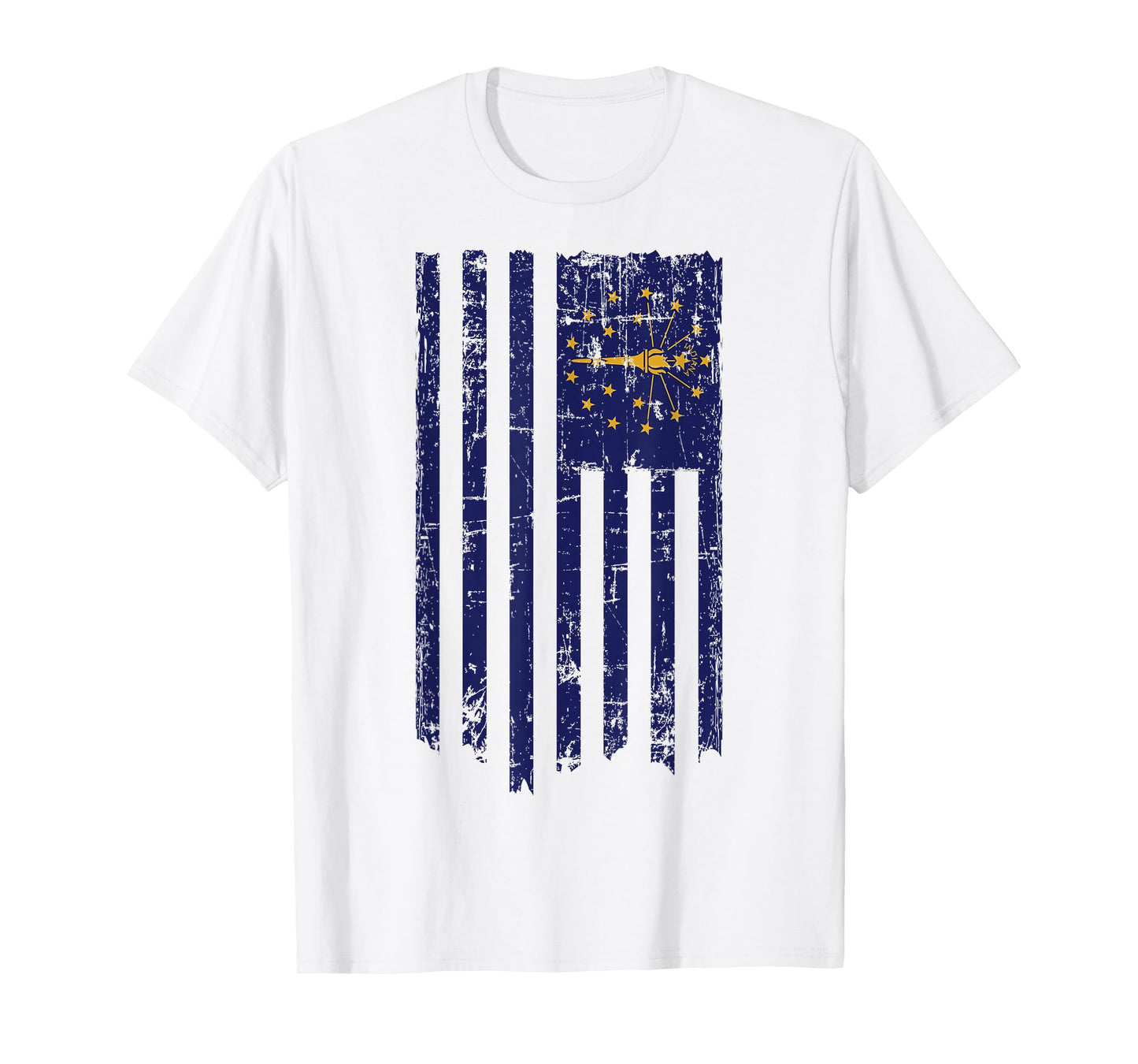 Indiana American Flag T-Shirt T-Shirt
