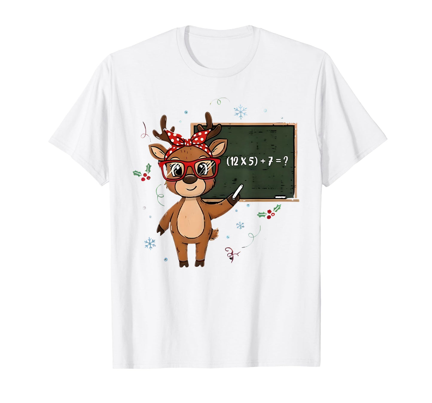 67 Meme Christmas Reindeer Funny 6 7 Teacher Men Women Kids T-Shirt