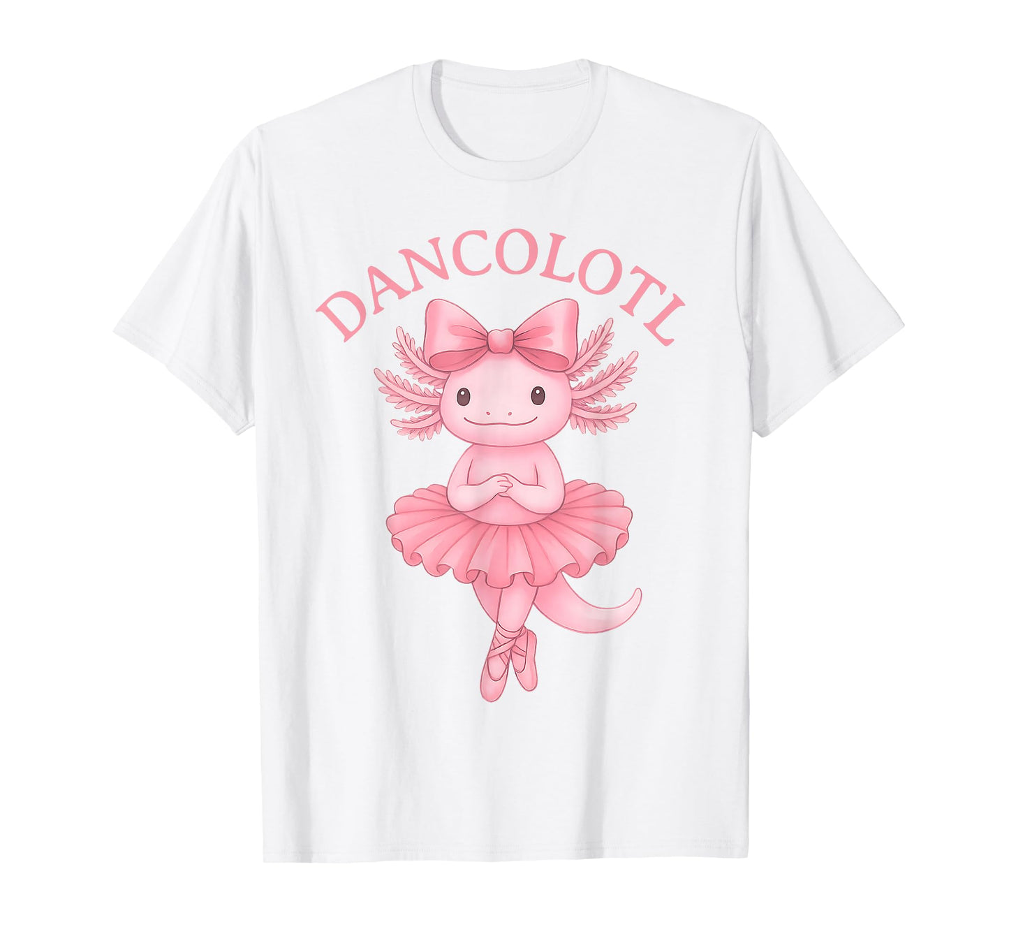Ballerina Axolotl Coquette Bow Dancolotl Girls Ballet Dance T-Shirt