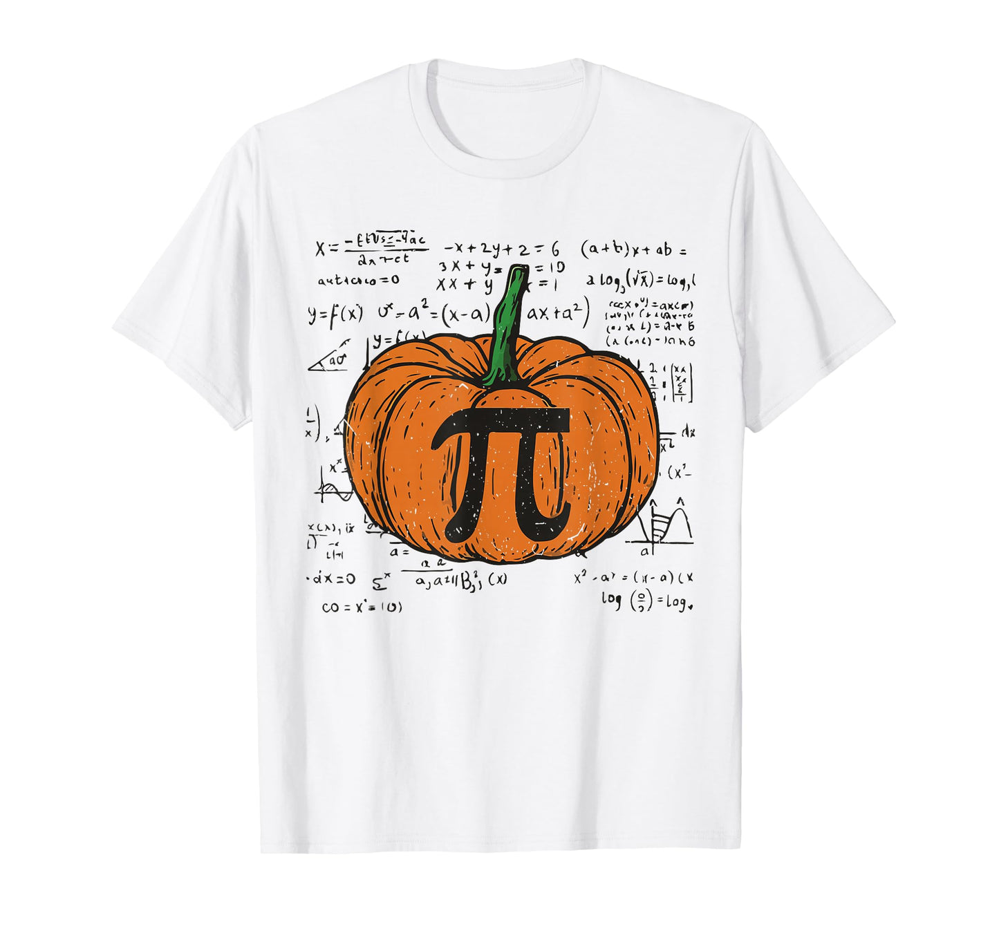 Funny Math Thanksgiving Pumpkin Pi Pie Math Teacher Science T-Shirt