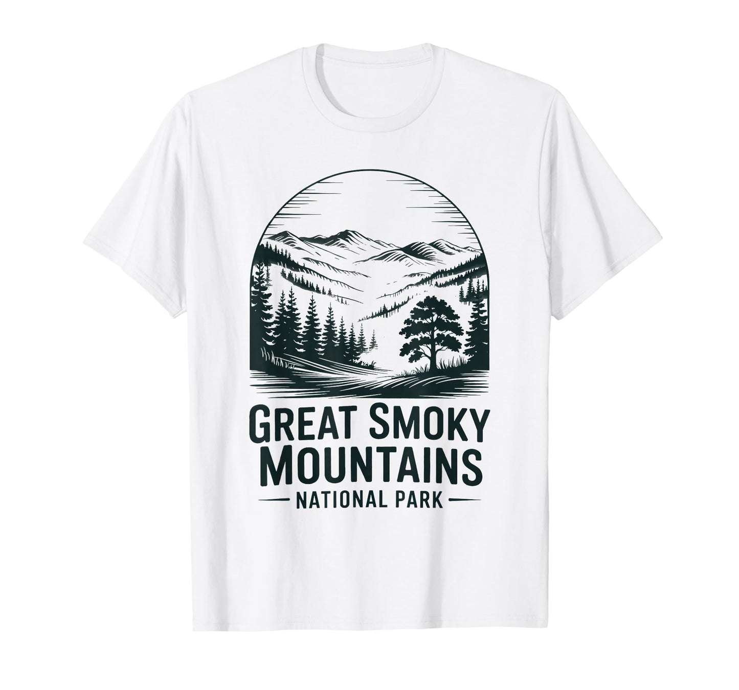 Great Smoky Mountains National Park Retro National Park T-Shirt