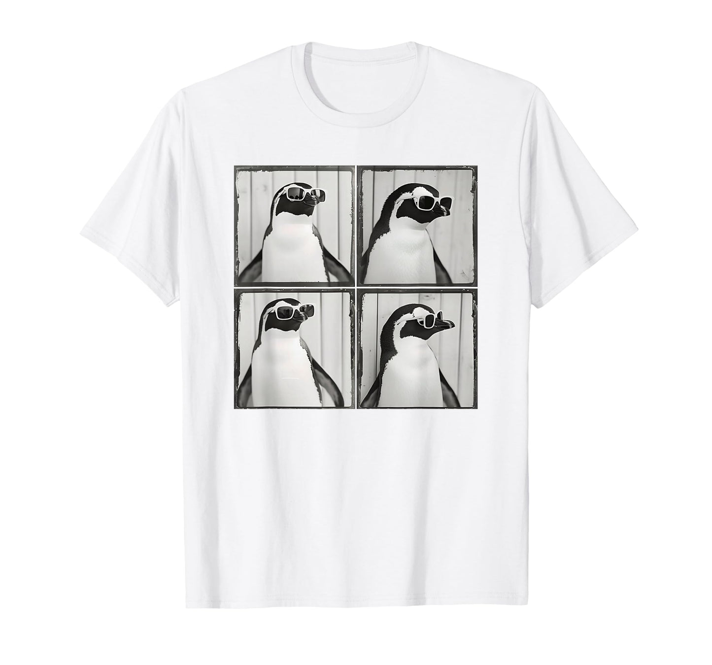 Funny Penguin Wearing Sunglasses Retro Penguin Lover T-Shirt