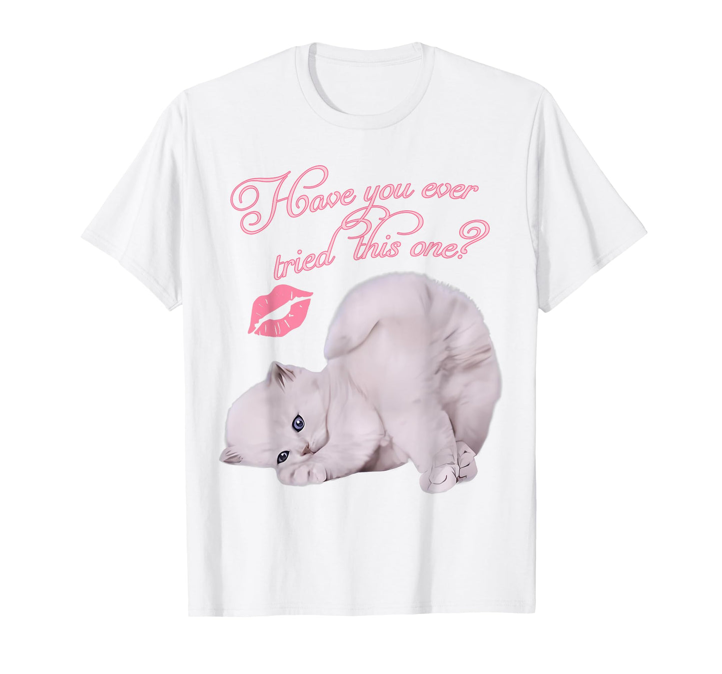 Carpenter Funny Espresso Sweet Tee Unisex Adult Cute Cat Kitten Graphic T-Shirt White Small Modern Graphic Cartoon Classic Fit Imported Polyester 100% Machine Wash Spring Summer Short Sleeve T-Shirt