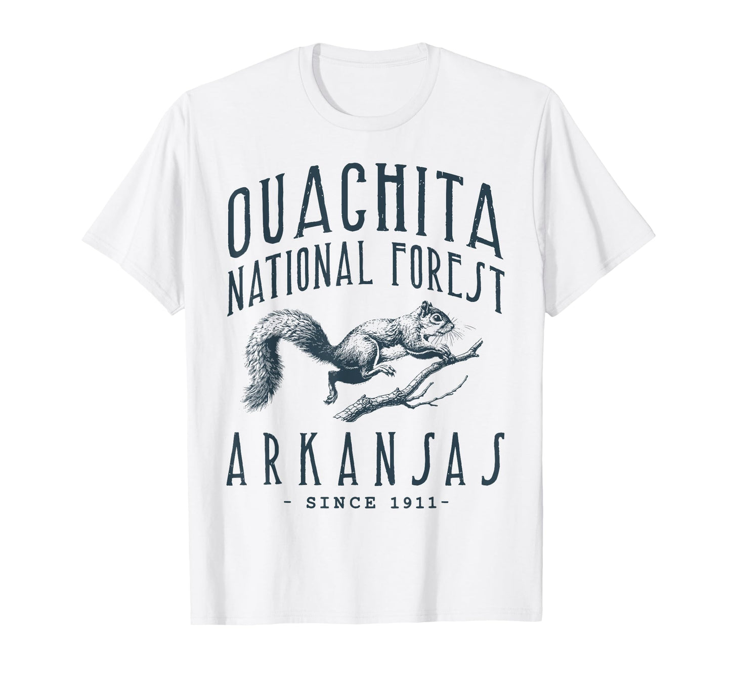 OUACHITA NATIONAL FOREST SQUIRREL RETRO DESIGN T-Shirt