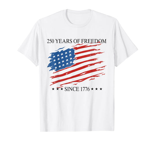 Eagle and Flag 250 Years 1776 2026 250th Birthday Party Gift T-Shirt