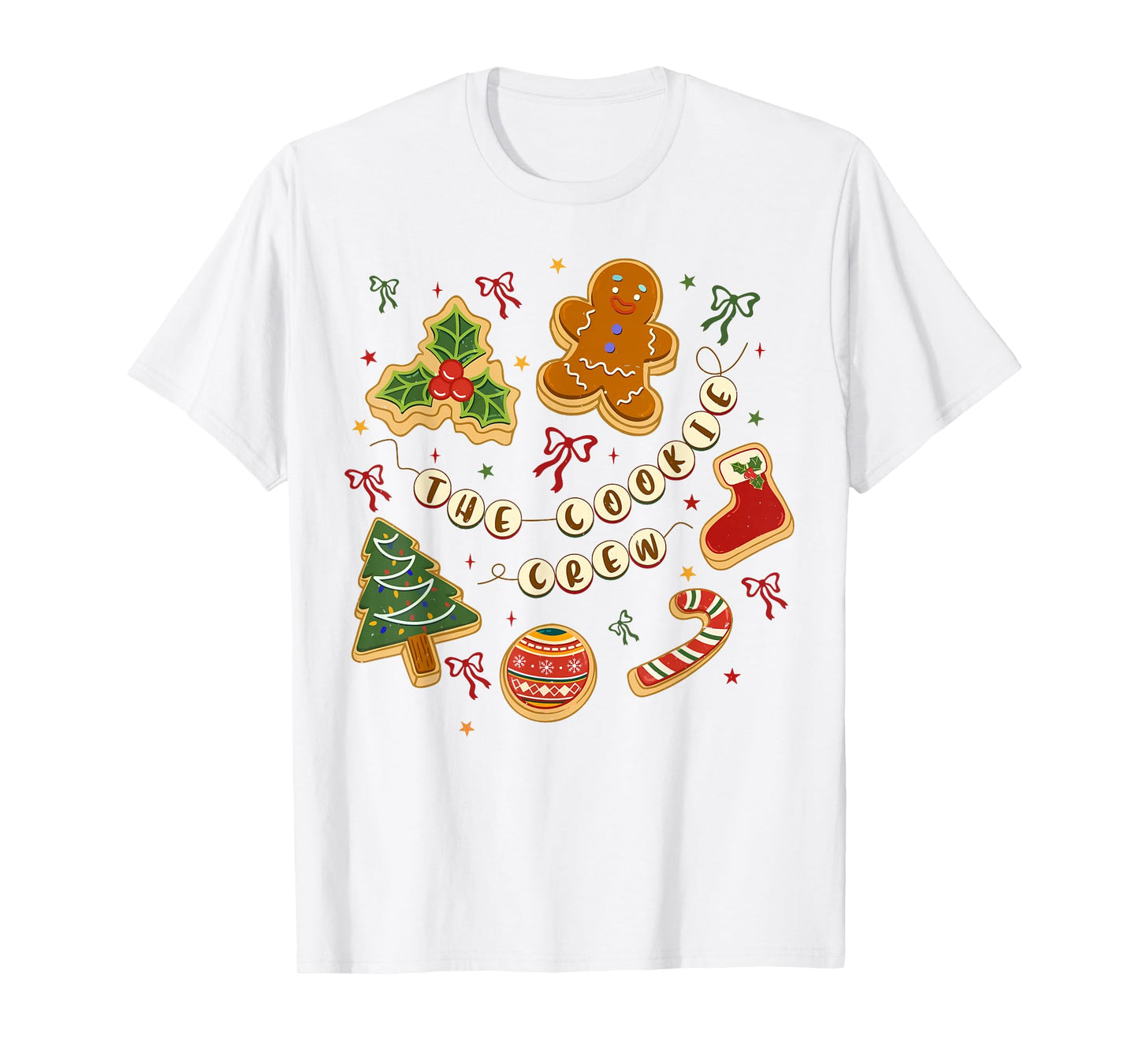 Christmas Cookie Baking Crew for Women Basker Seniors Xmas T-Shirt