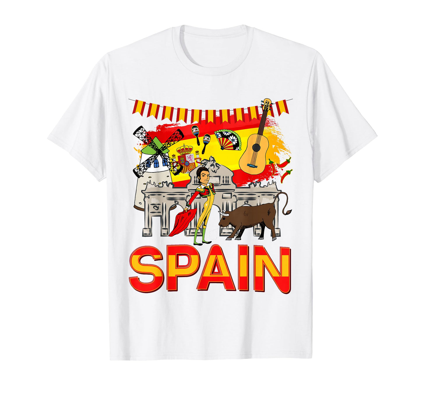 Spanish Flag Idea for Kids & Spanish Memorabilia Spain T-Shirt