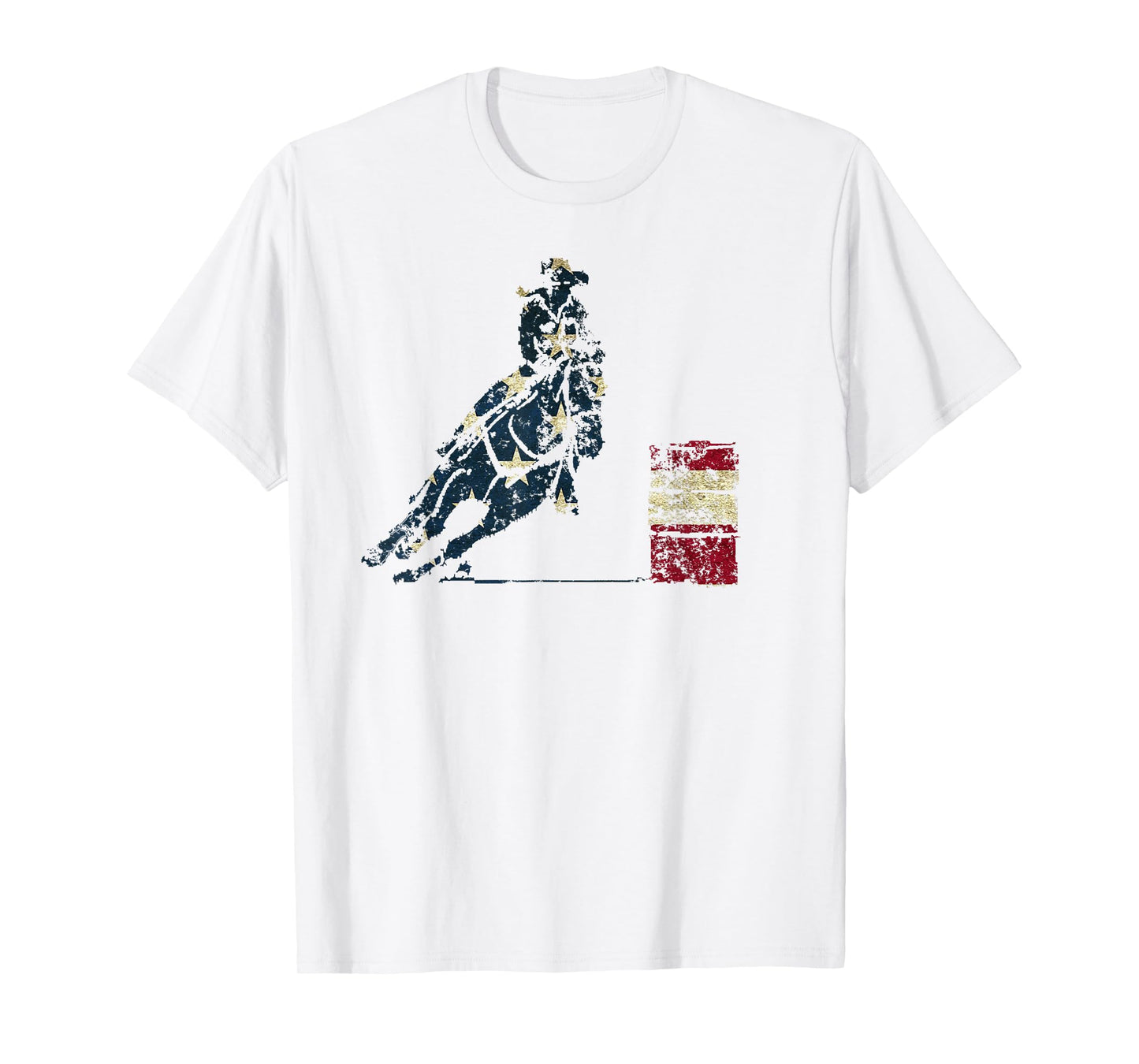 Barrel Racing: Gifts for Horse Lovers Distressed T-Shirt T-Shirt