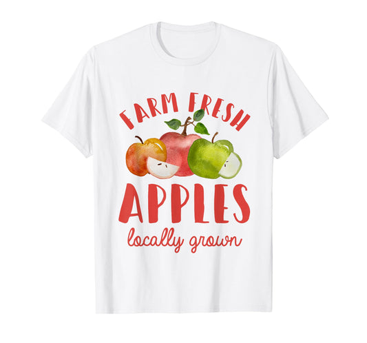 Apple Picking Farm Fresh Apples Farmer For Kids Girls Women T-Shirt