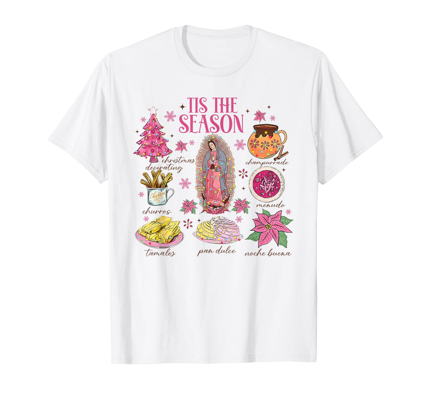 Coquette Tis The Season Mexican Christmas Spanish Donkey T-Shirt