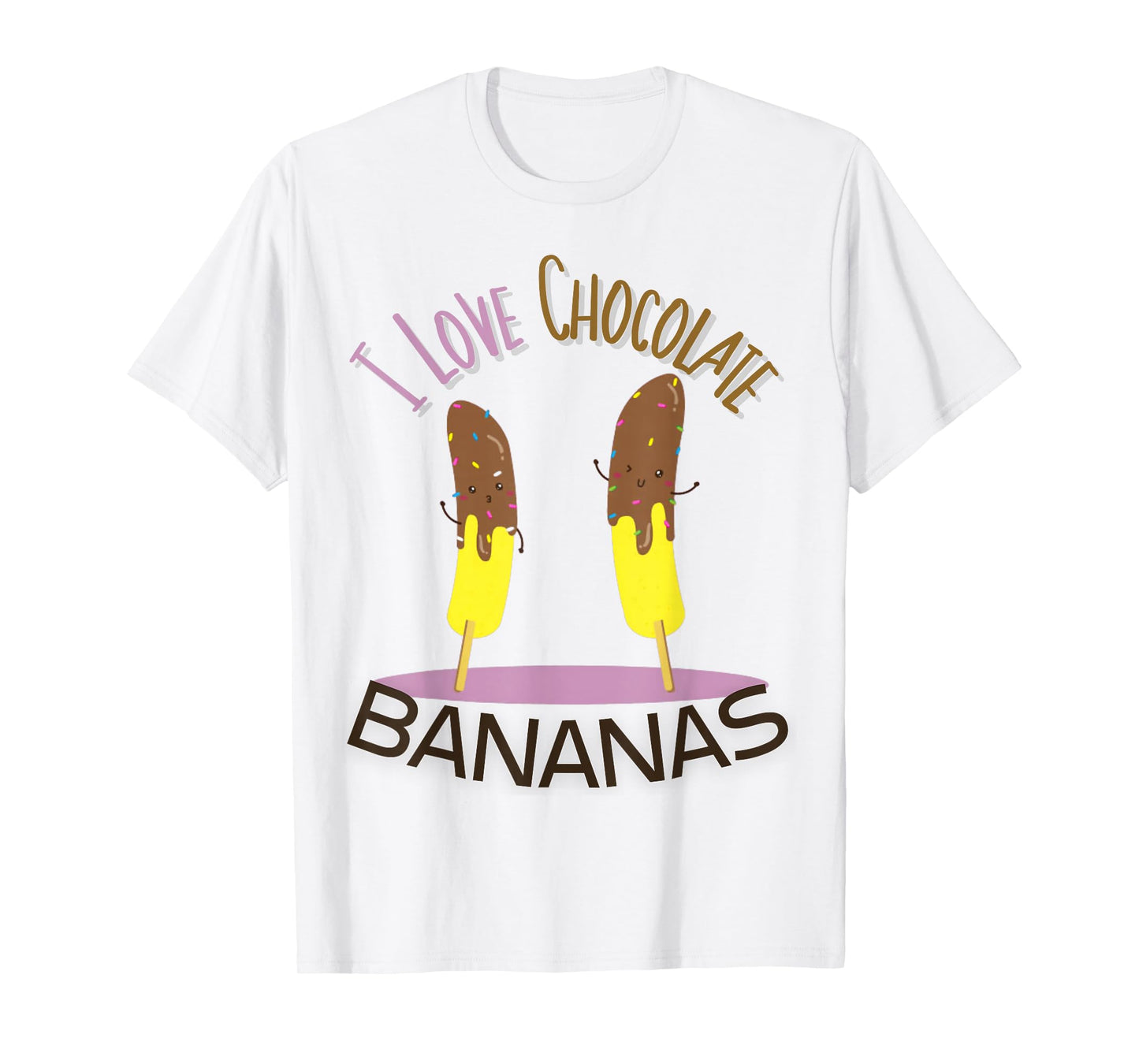 I Love Chocolate Bananas T-Shirt