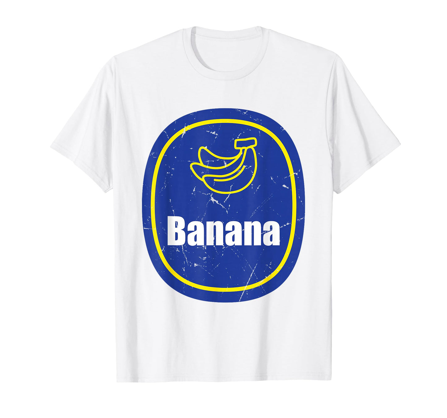 Banana Sticker Costume Cute Easy Fruit DIY Halloween T-Shirt