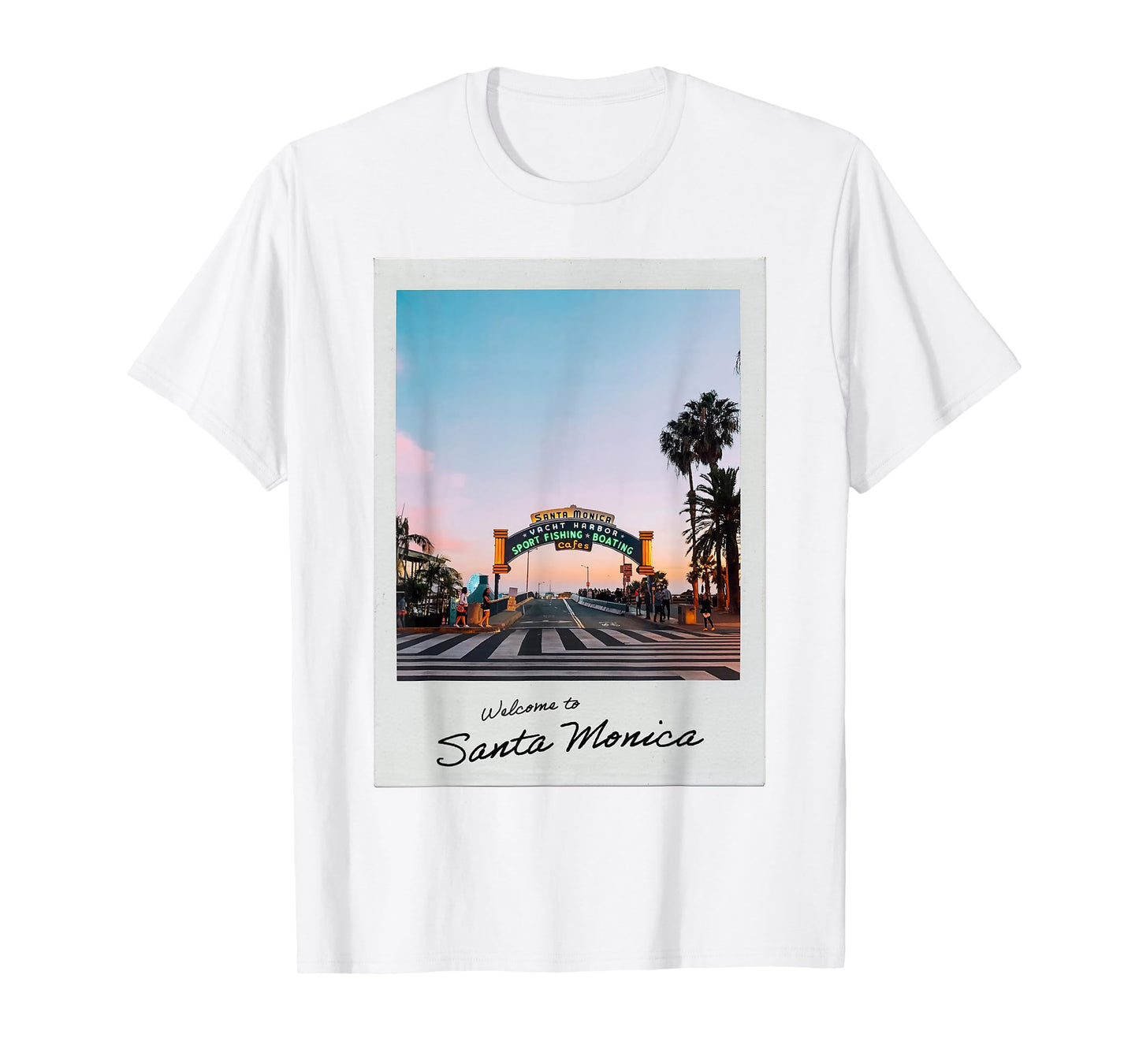 Welcome to Santa Monica Pier Aesthetic Instant Camera 35mm T-Shirt