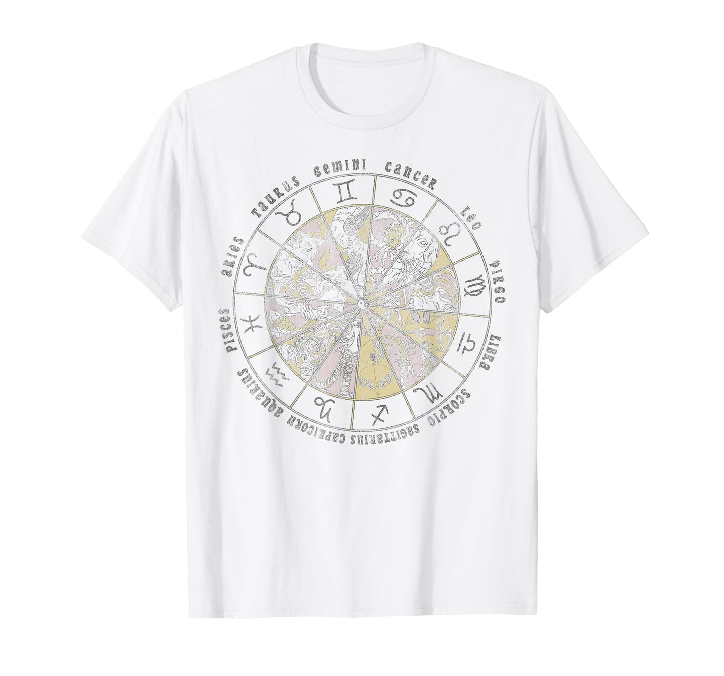 Signs of the Zodiac Circle Chart T-Shirt