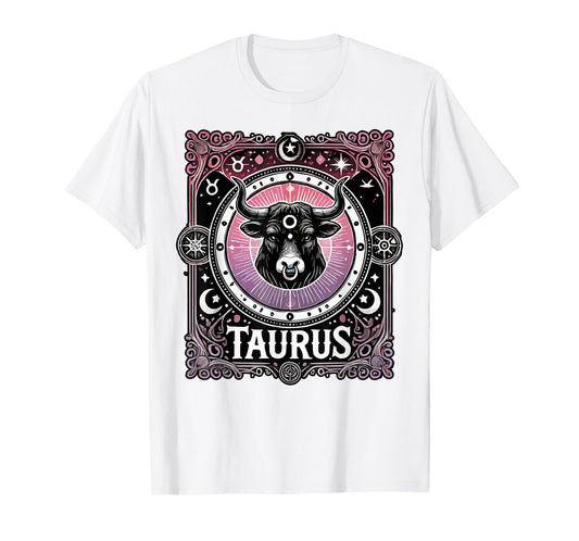 Taurus Zodiac Sign Star Astrology Birthday Horoscope T-Shirt