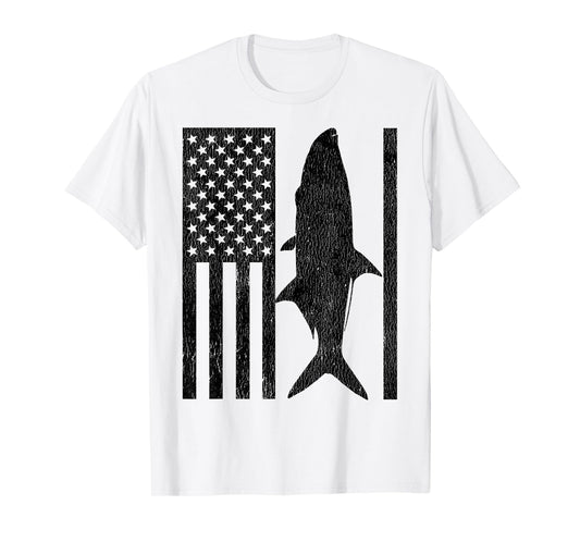 Tarpon Fishing - American Flag Tarpon Fisherman T-Shirt
