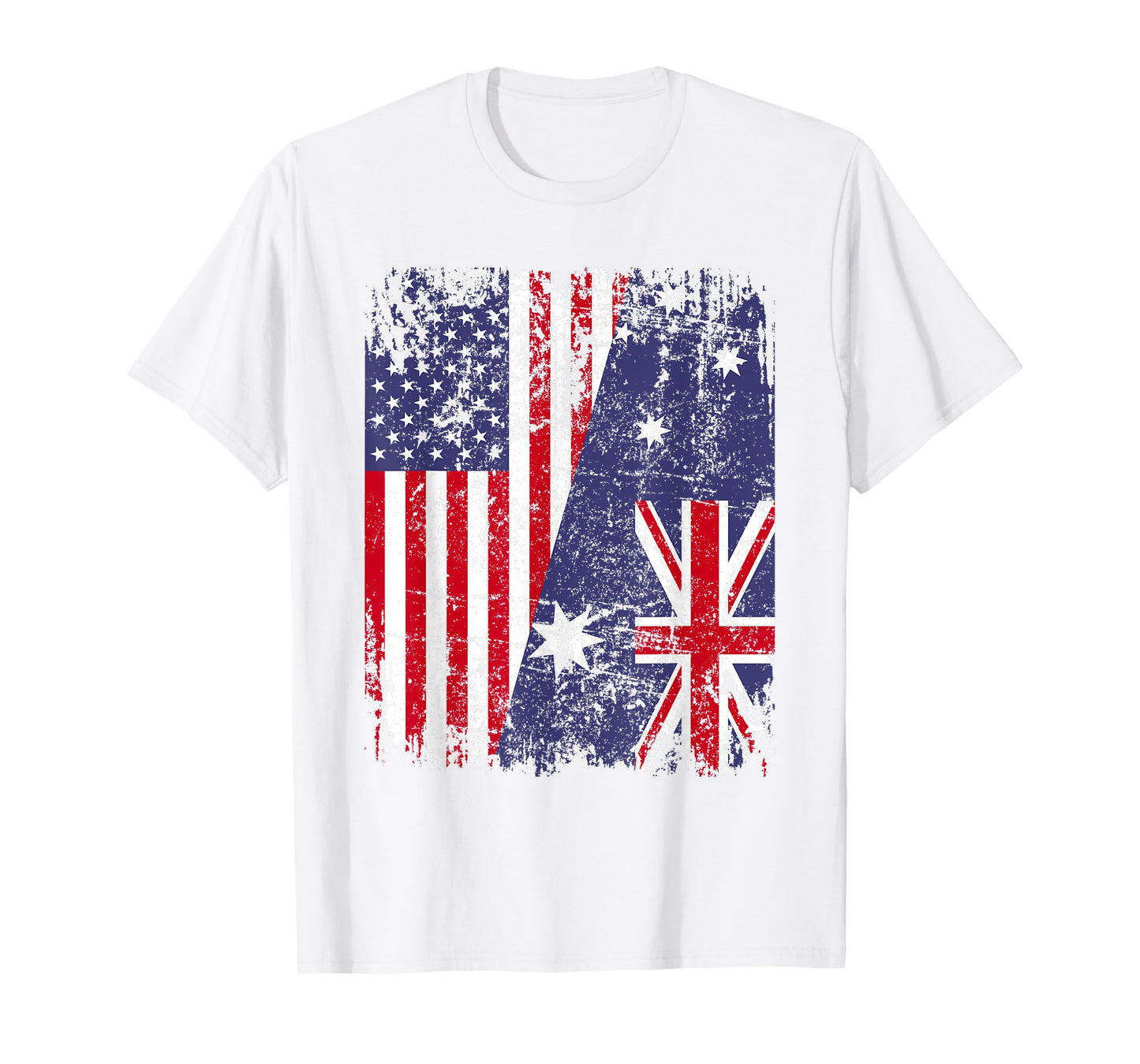 AUSTRALIAN ROOTS | Half American Flag | AUSTRALIA T-Shirt for Women Kids Men