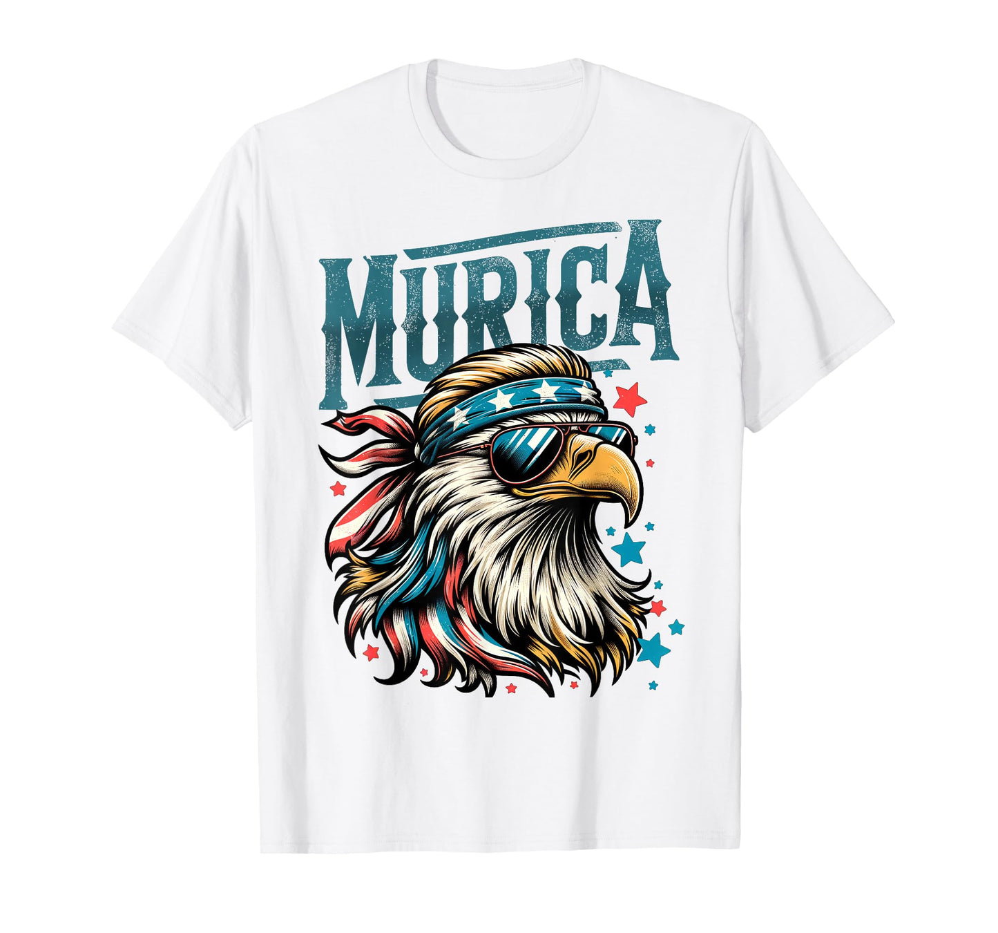 4th of July Patriotic Funny Eagle July 4th USA Murica T-Shirt
