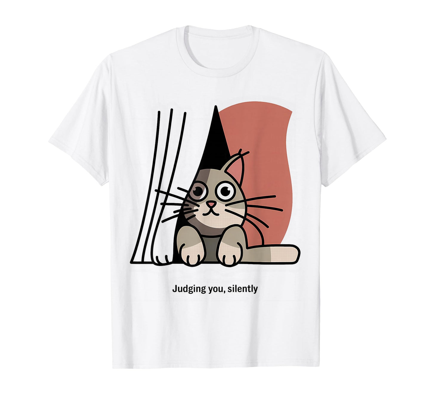 Funny Cat Judging Silently Humor T-Shirt