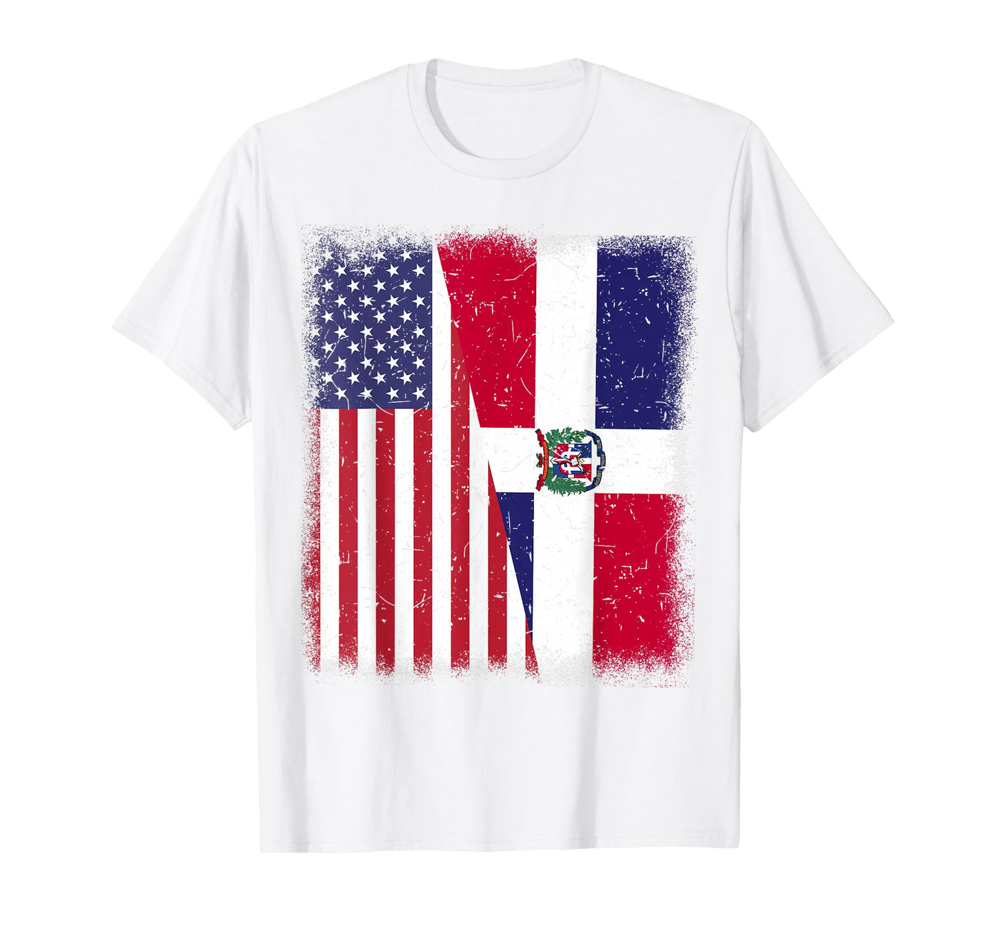 Dominican Republic American Flag Men Women Hispanic Heritage T-Shirt