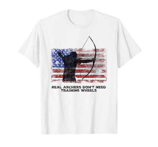 Traditional Archery Real Archers Don't Need Training Wheels T-Shirt