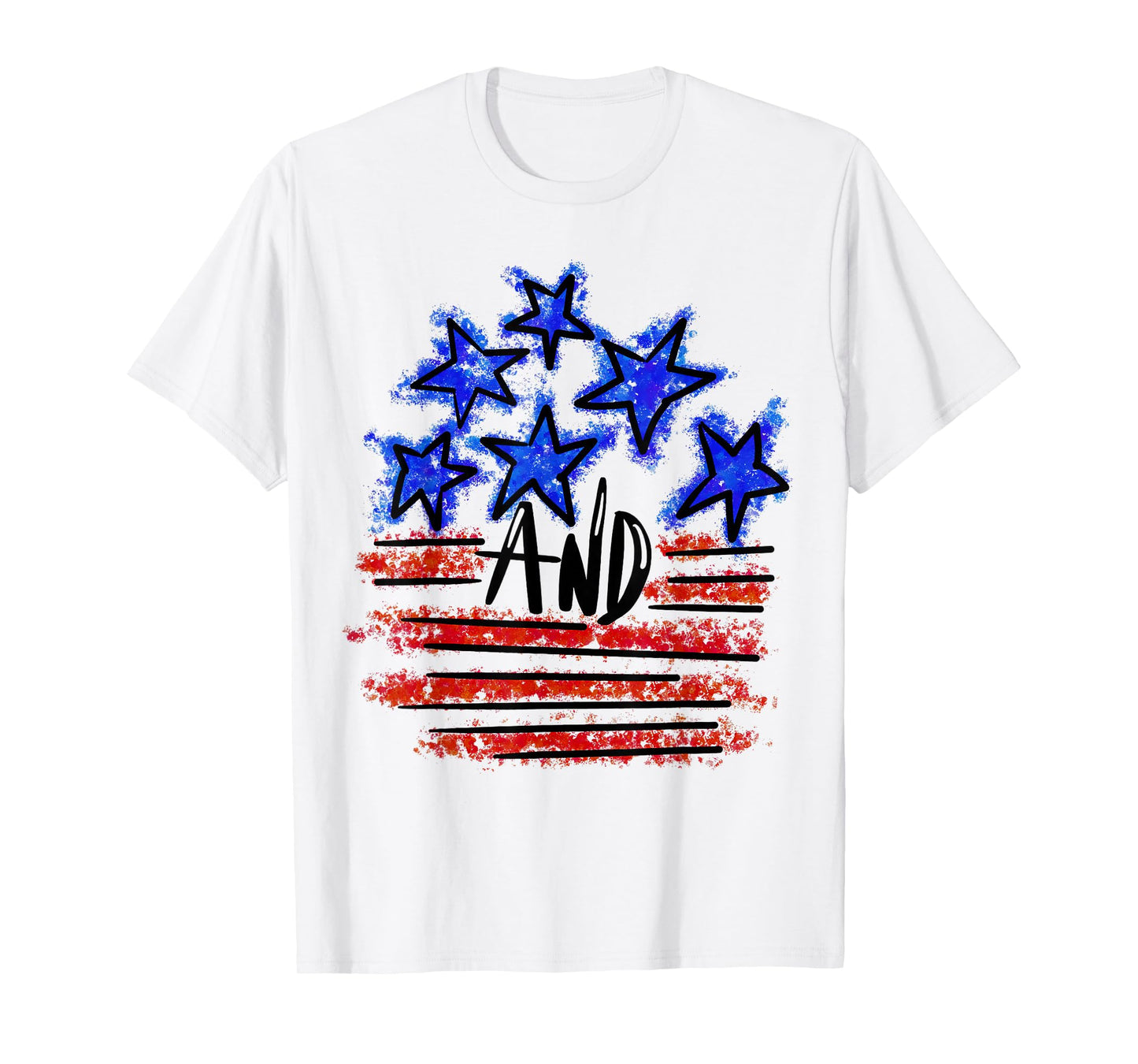 Stars and Stripes American Flag Patriotic 4th of July T-Shirt