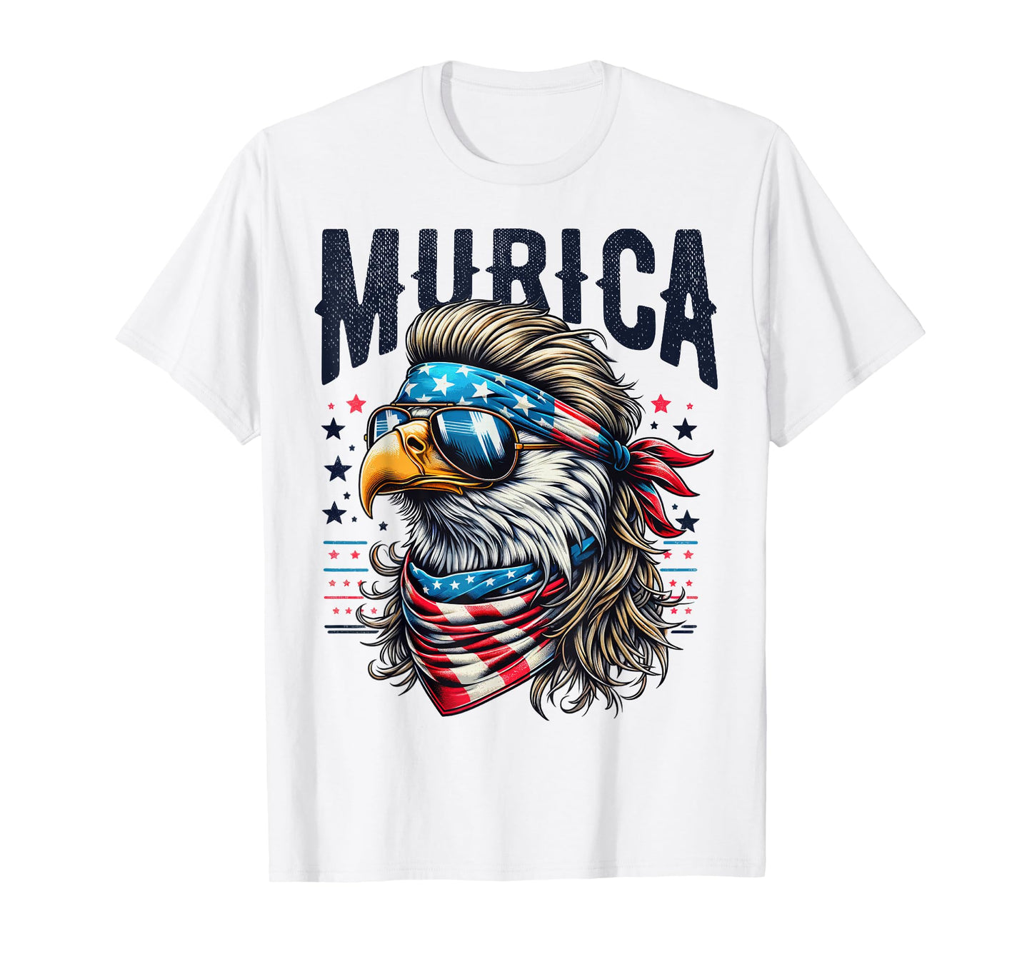 4th of July Patriotic Funny Eagle July 4th USA Murica T-Shirt