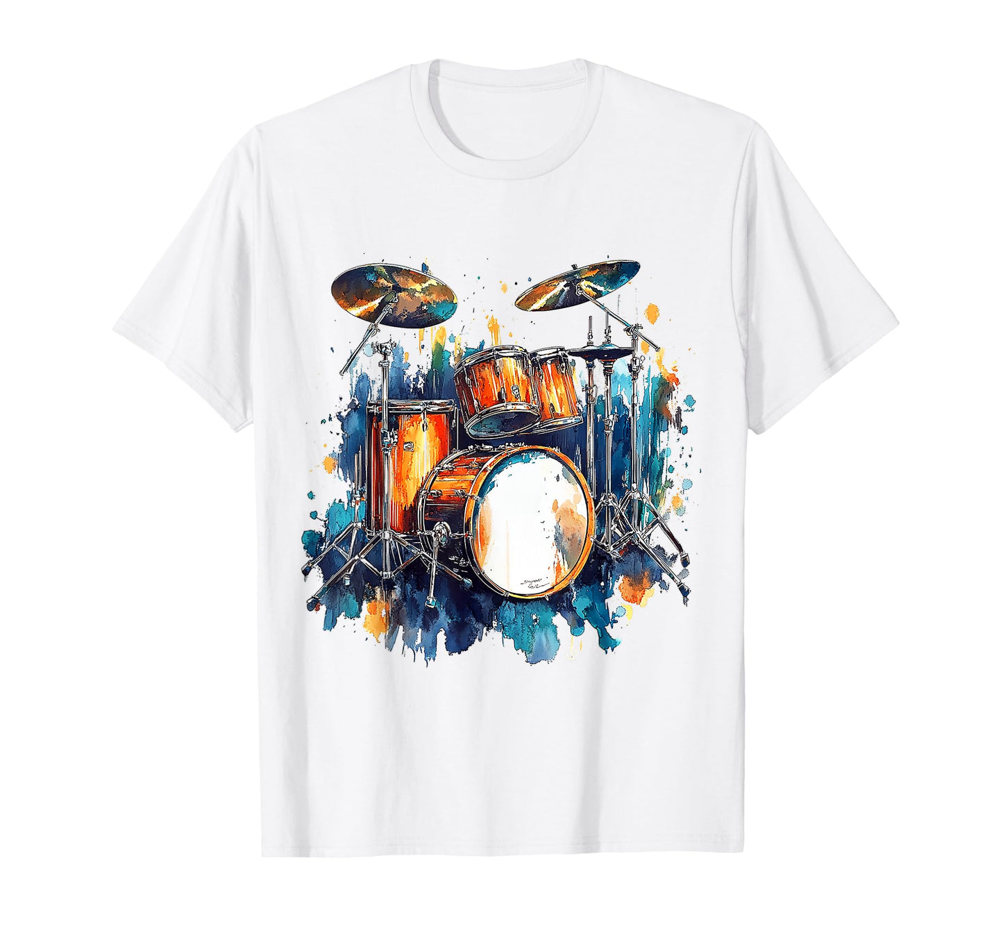 Drums Music Instrument Motif Art Drums T-Shirt