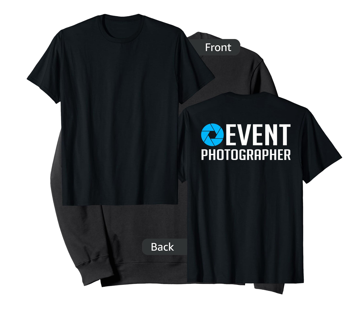 Official Staff Job (Back Printed) Event Photographer T-Shirt