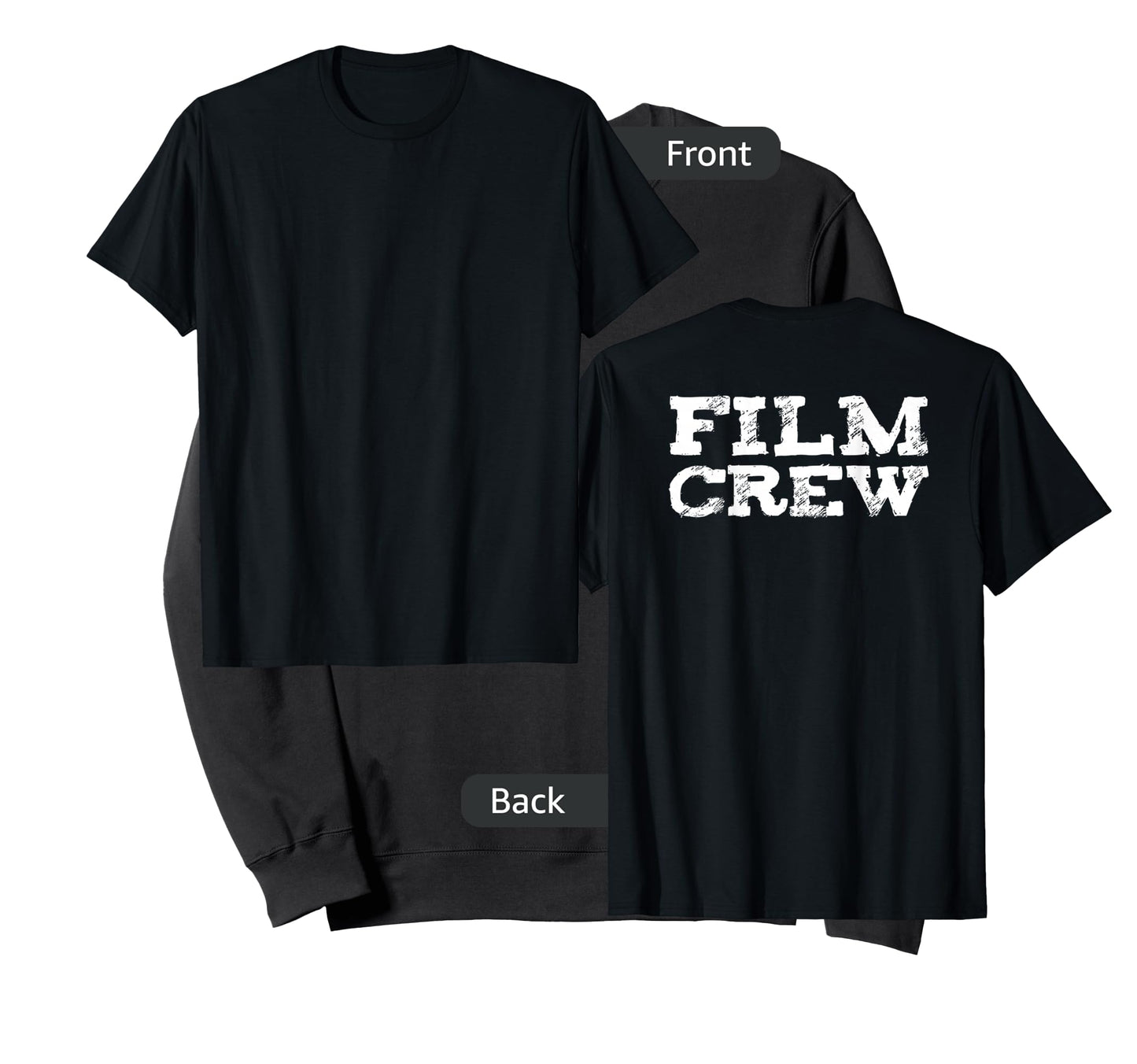 Back ONLY Film Crew TV Camera Production Shirt T-Shirt