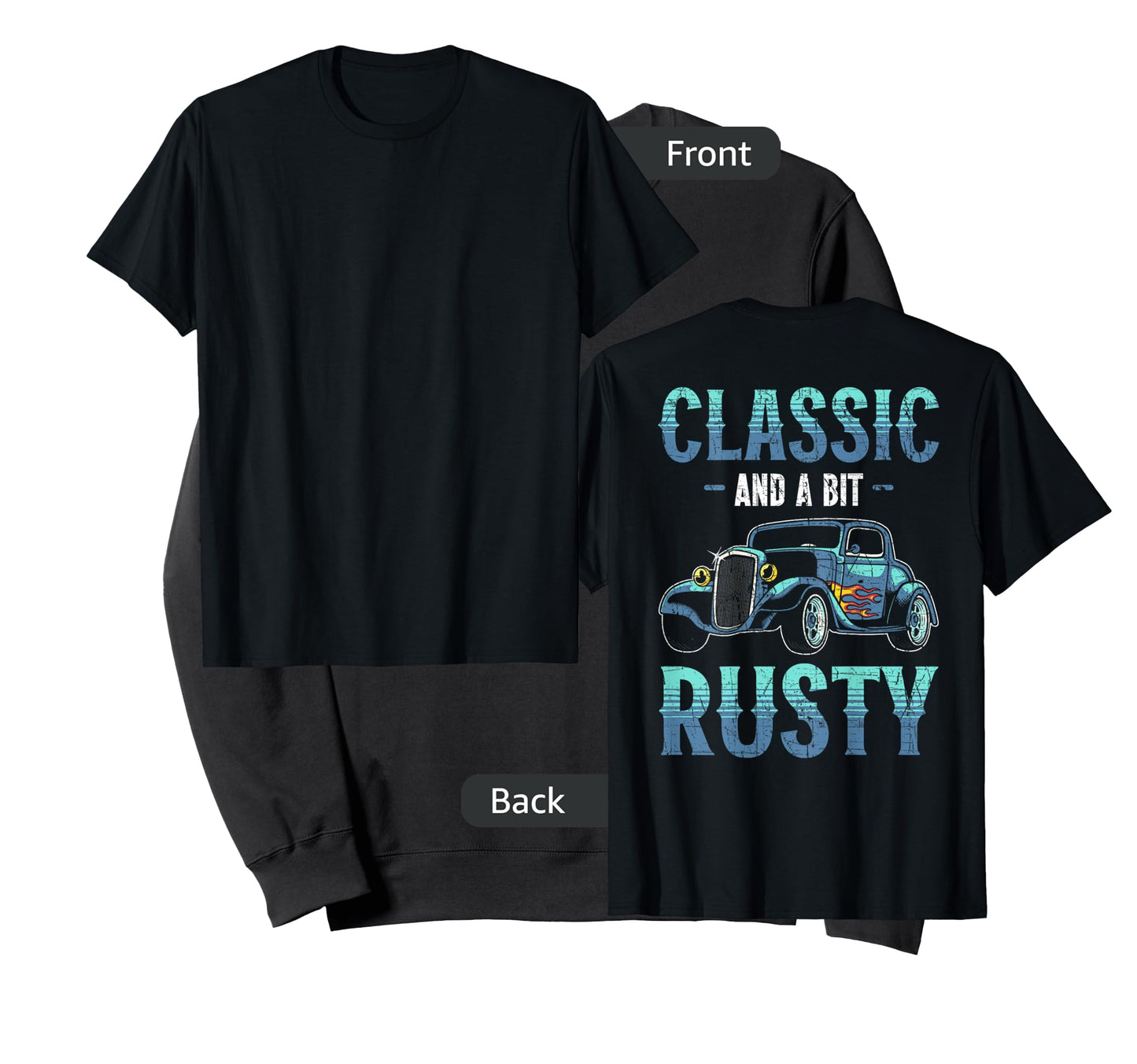 Backprint Restore Vintage Car Auto Detailing T-Shirt