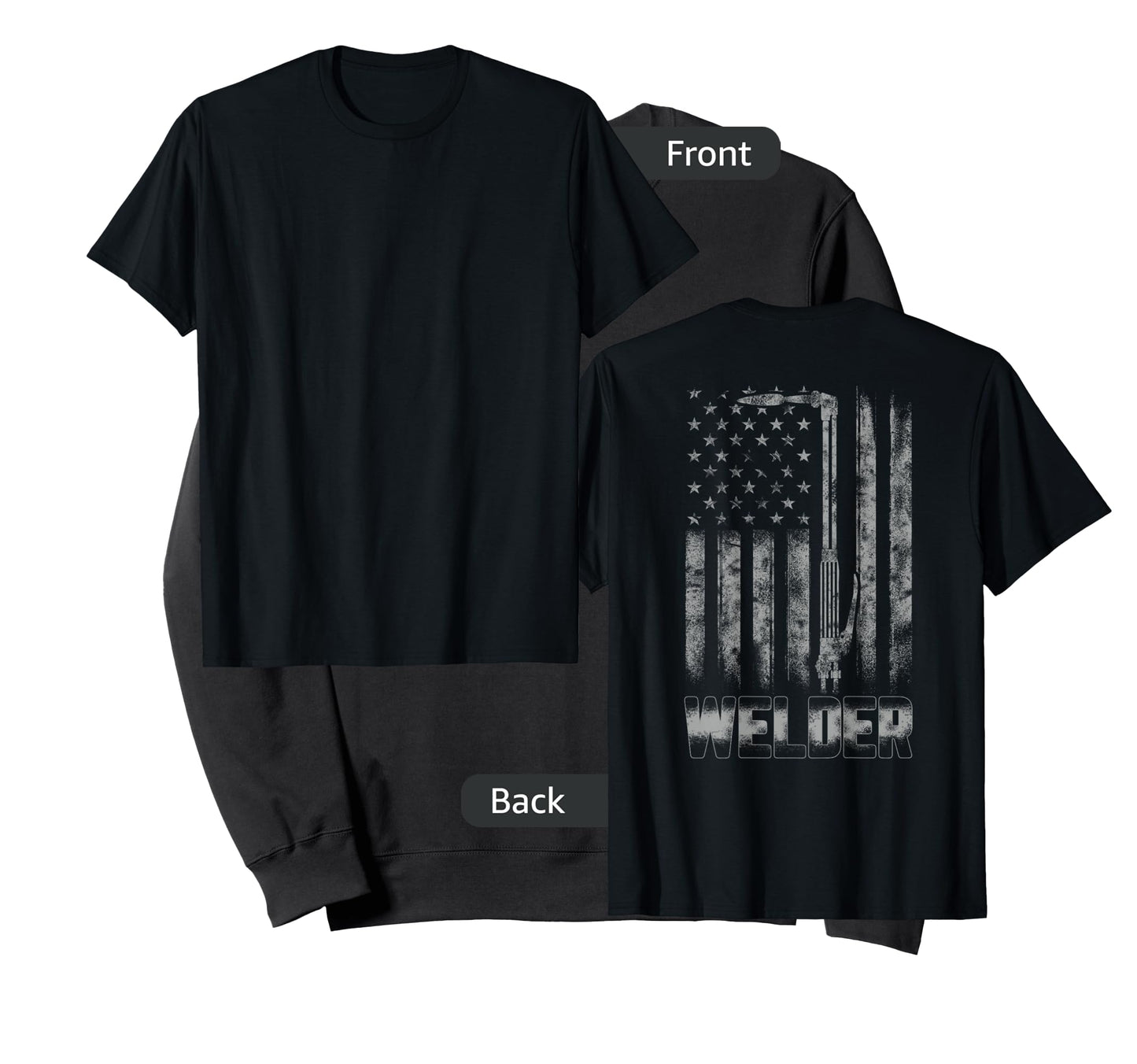 Distressed Welder American flag shirt USA Patriotic Welder T-Shirt