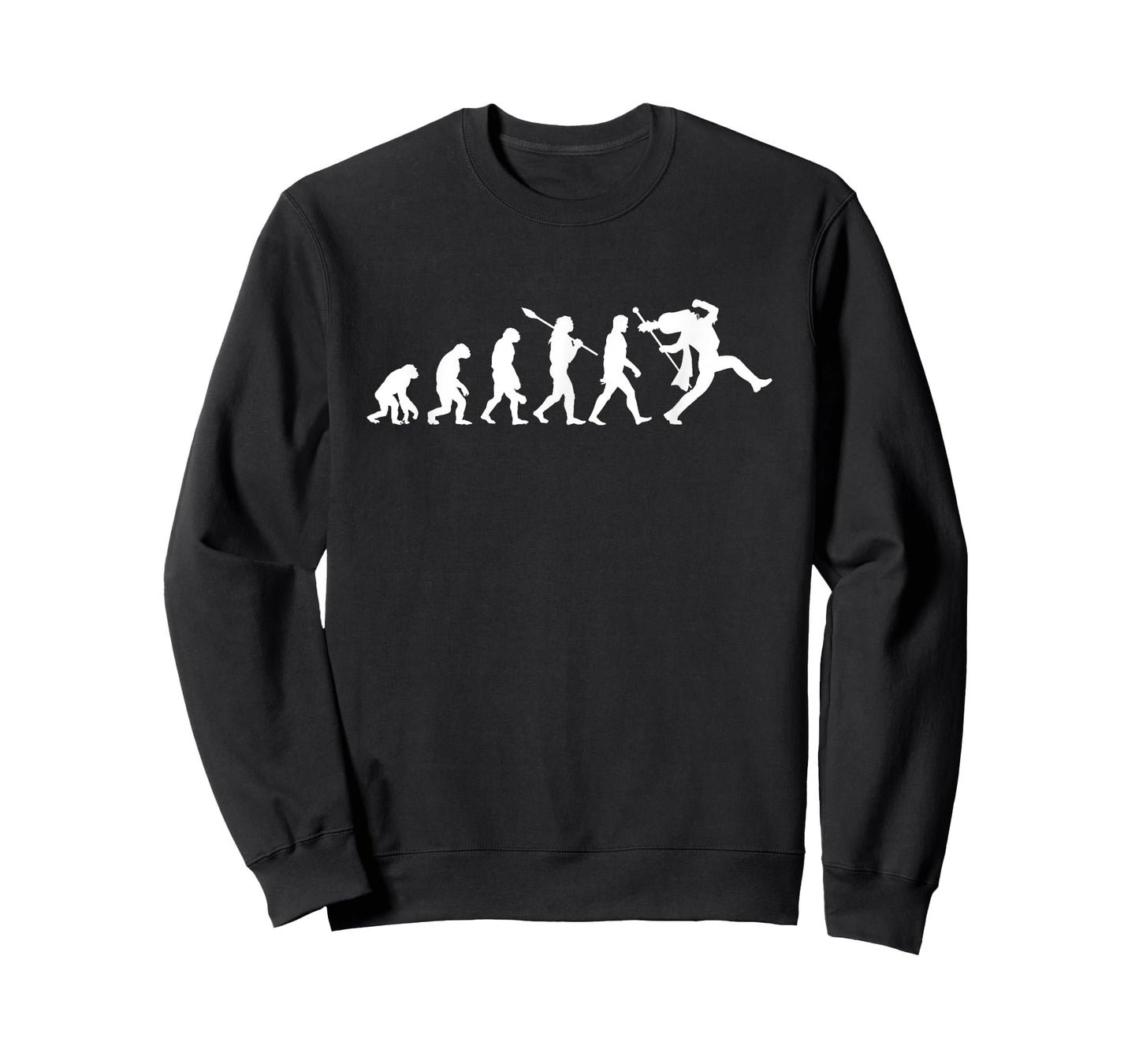 Marching Band Drum Major with Mace Evolving Design T-Shirt