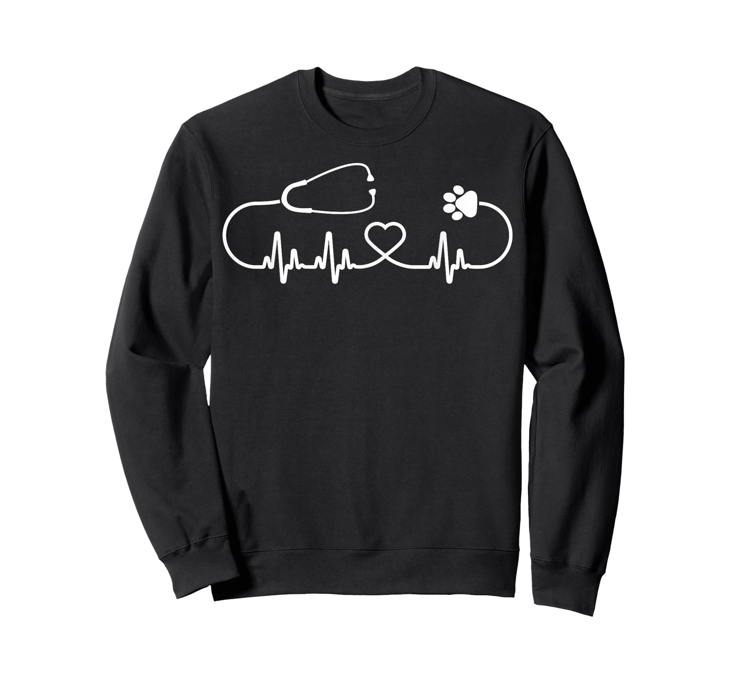 Cool Veterinarian Heartbeat | Funny Veterinary Worker Gift T-Shirt