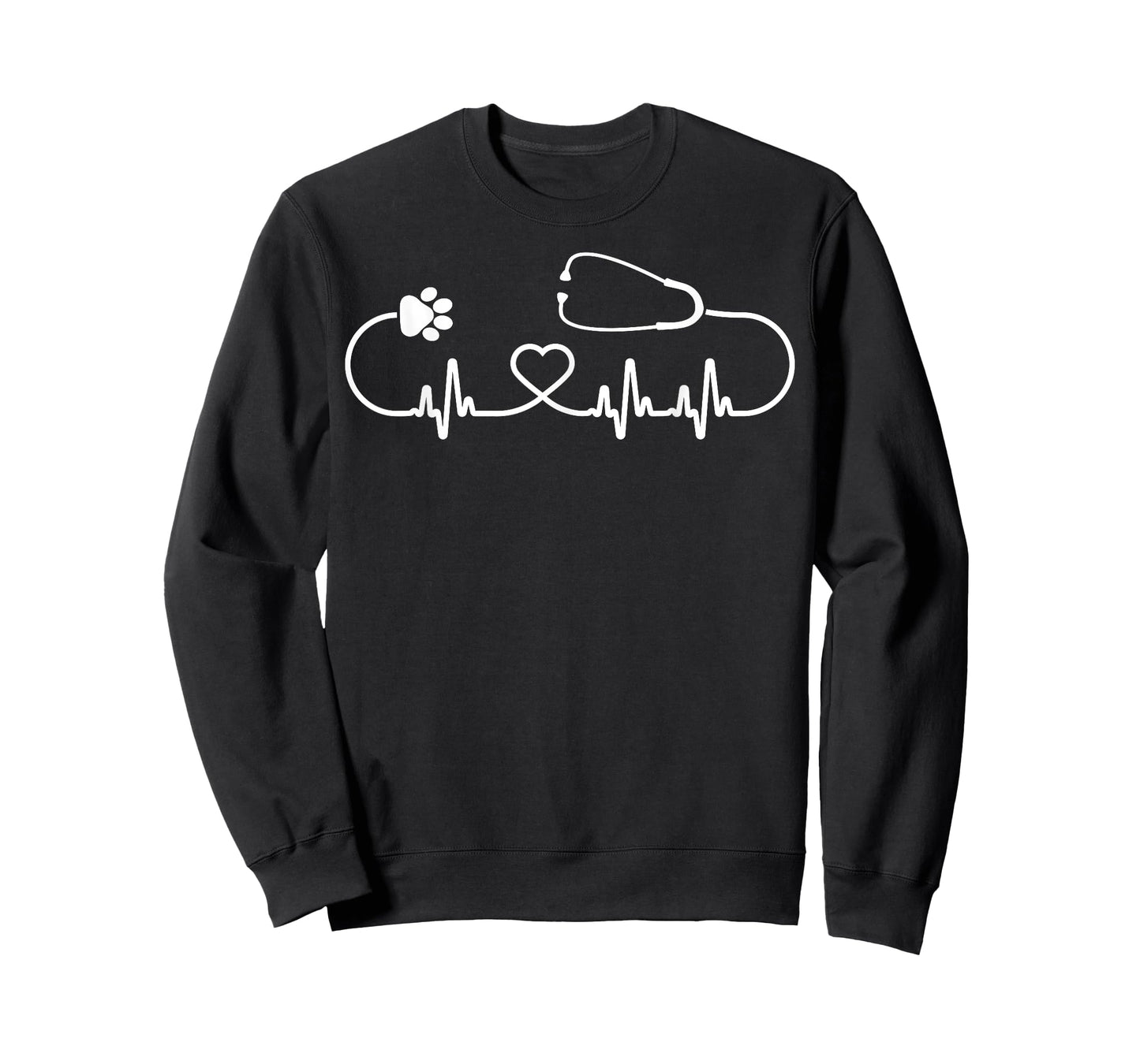 Cool Veterinarian Heartbeat | Funny Veterinary Worker Gift T-Shirt