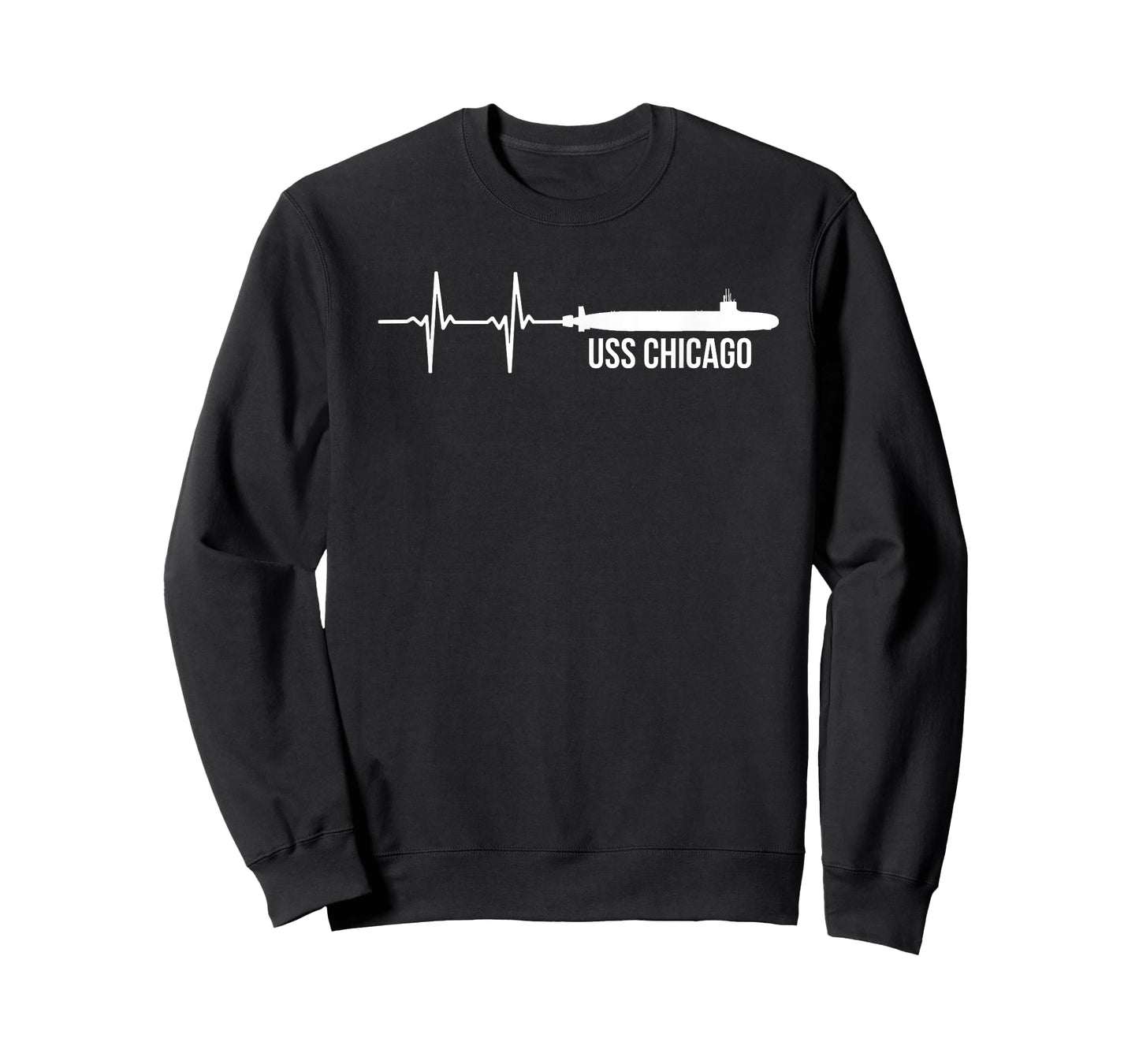American Flag USS Chicago SSN-721 Submarine T-Shirt