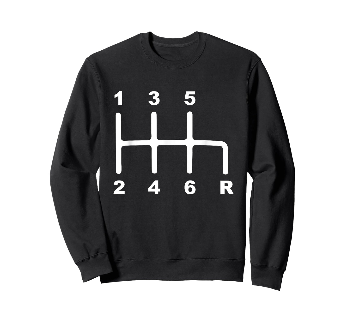 6 Speed Manual Transmission Shift Pattern Car T-Shirt
