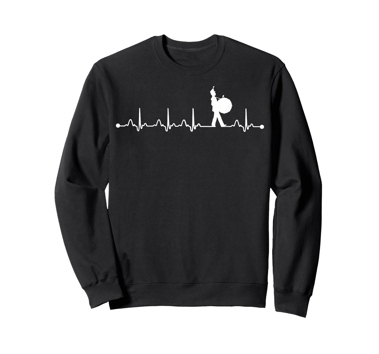 Heartbeat Bass Drum ECG for Marching Band Mom Dad T-Shirt