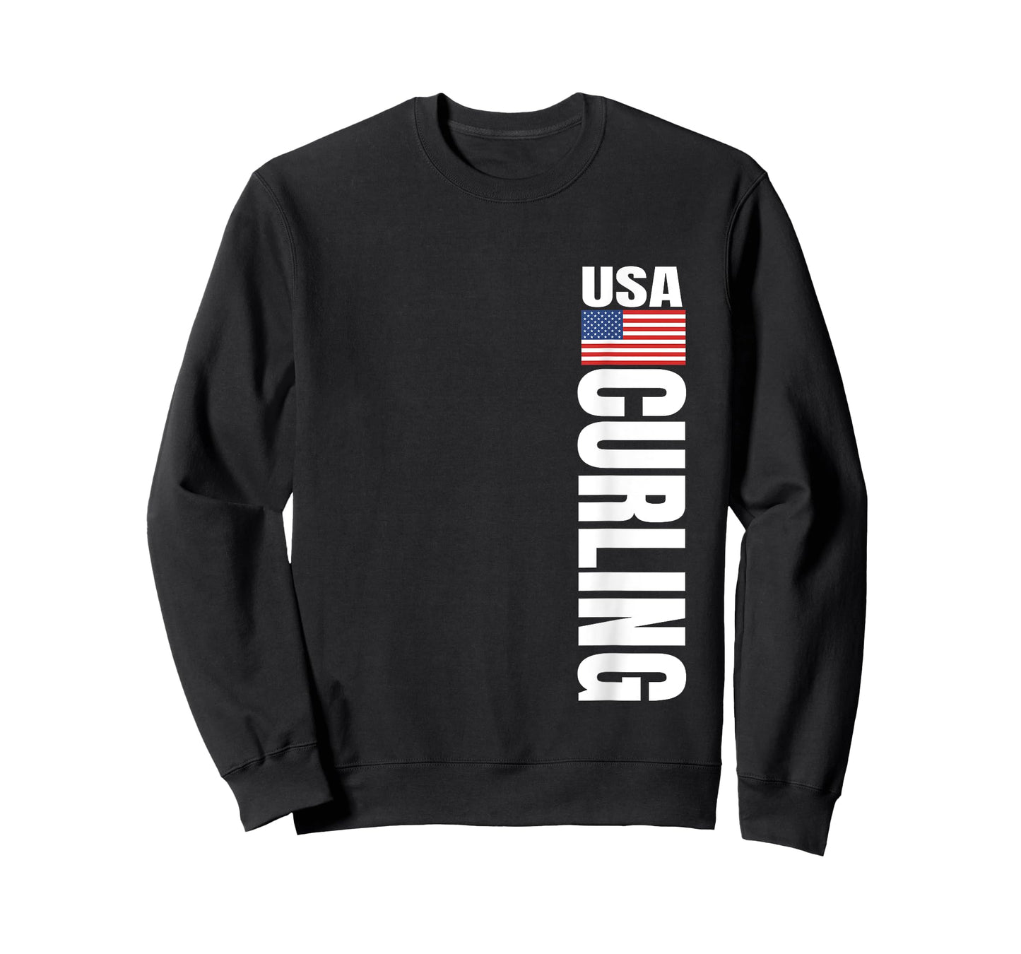 Curling USA Team American Flag Rink Women Men T-Shirt