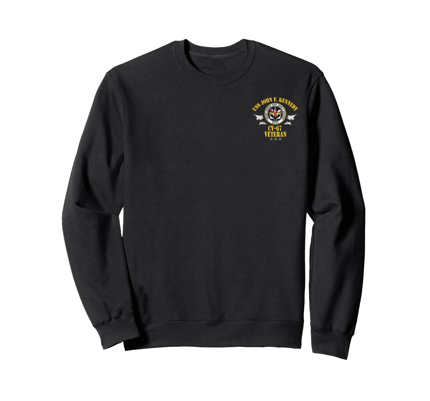 USS John F. Kennedy CV-67 Aircraft Carrier Veteran Logo Mens T-Shirt
