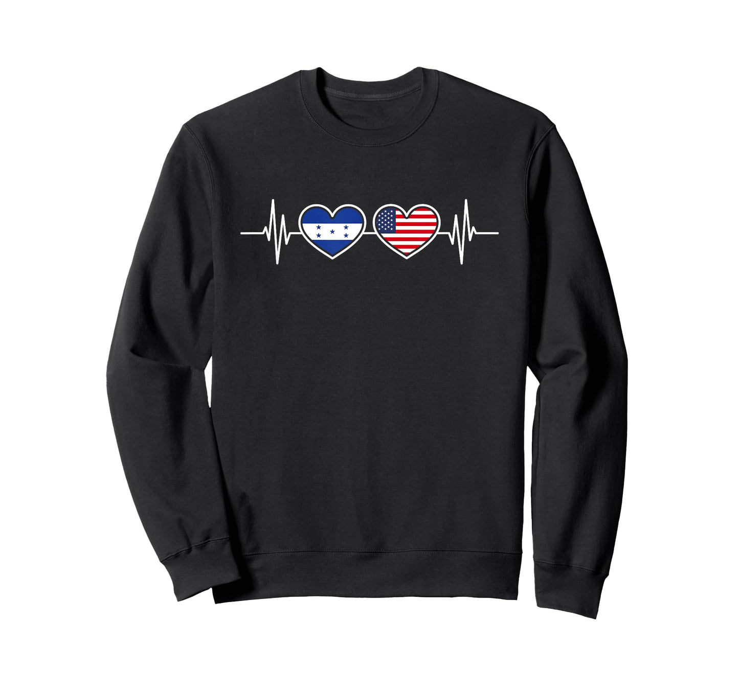 Honduras USA Heartbeat Honduran American Flag Honduras Flag T-Shirt for Women Men